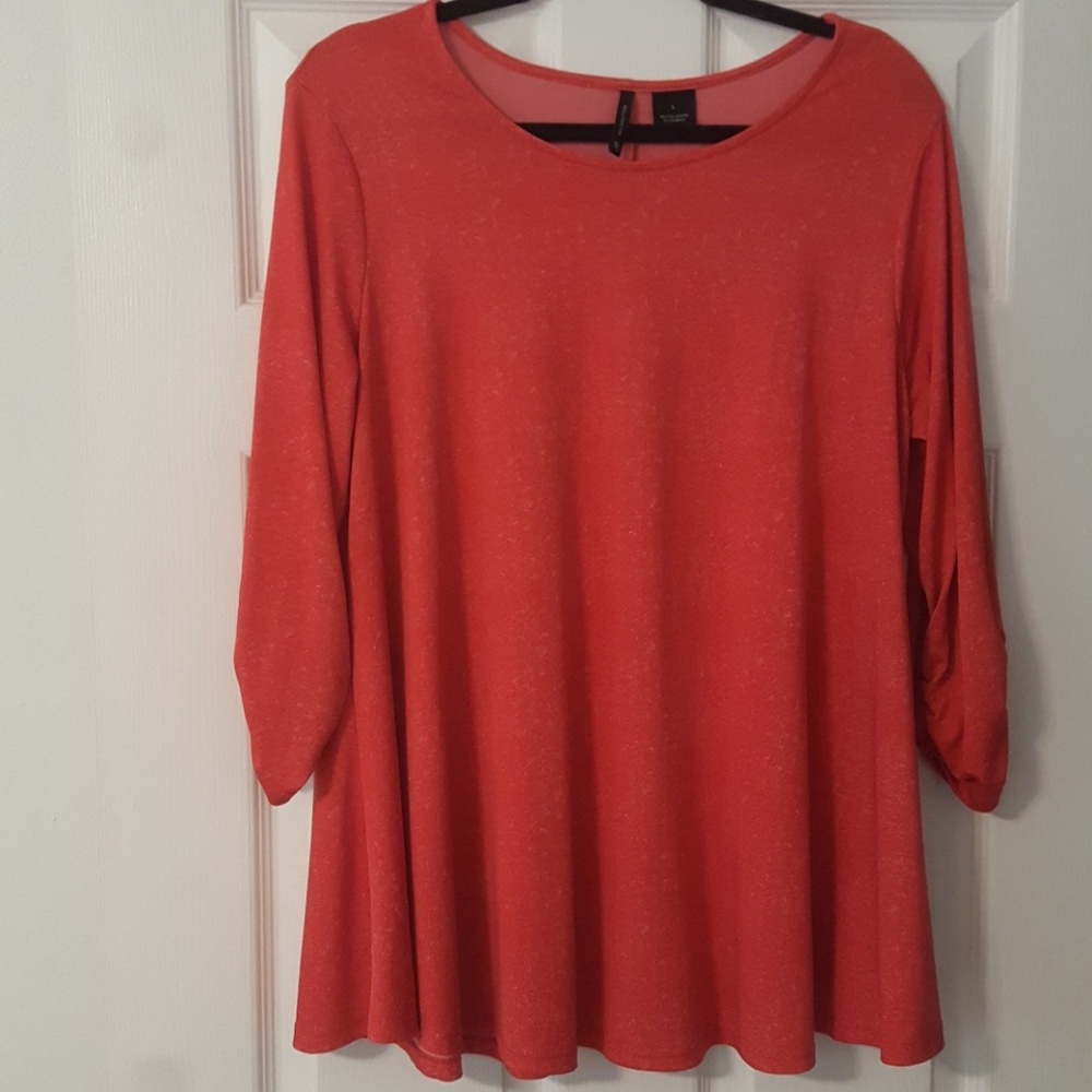 New Directions size L red long sleeve tunic